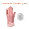 Women Warming Gloves for Outdoor USB Heating Gloves for Ladies