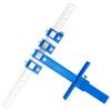 Punch Locator Drill Guide With Storage Bag Quick Assembly Rustless Stainless Steel Ruler Open-hole Locator Woodworking Ruler