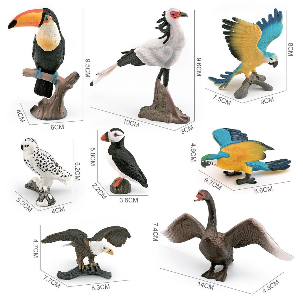 Natureinspired Bird Statue White Head Eagle Plastic Animal Figurine For Display