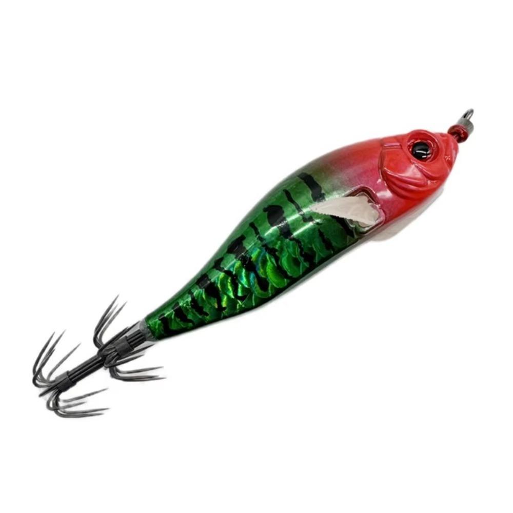 80mm Squid Jig Glow Wood Shrimp Lure Shrimp Shrimp Squid Hook  Sea Fishing