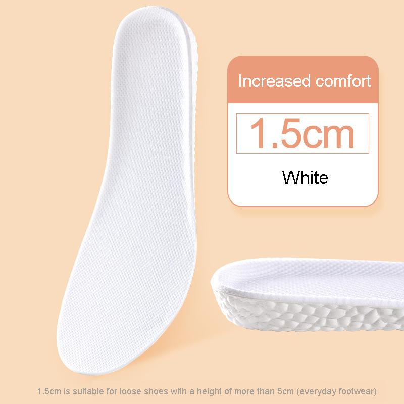 Insoles for Shoes Breathable Heighten Heel Insert Pad Cushion Unisex Height Increase Insole Boost Man Women's Shoes Sneakers New