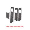 Carbon Fiber Window Control Panel Glass Lift Switch Cover Decoration Trim For Mercedes Benz C Class W206   Car Accessory