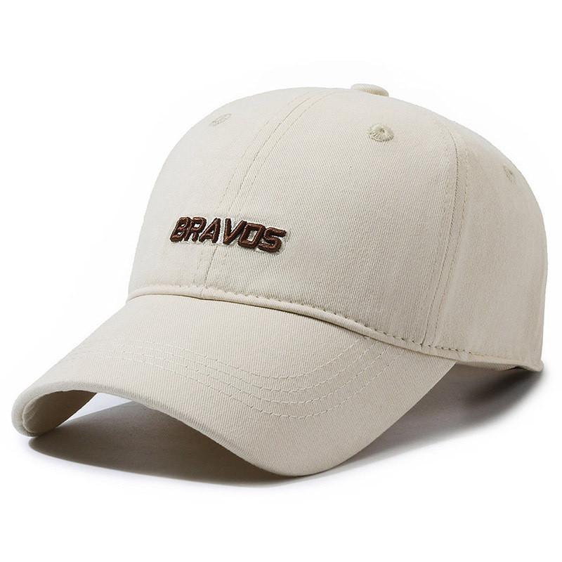 Embroidery Bravos Letter Baseball Caps Womens Sun Protection Sports Outdoor