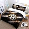 Zwart en Goud Juventus Beddengoed Beddengoed Dekbedovertrek Set Dekbedovertrek Kussenslopen Woondecoratie (1 * Dekbedovertrek 2 * Kussenslopen, zonder dekbedvulling)