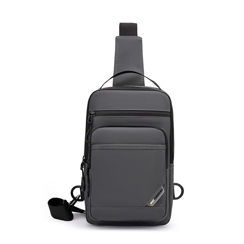 Borsa da petto da uomo in nylon a grande capacità