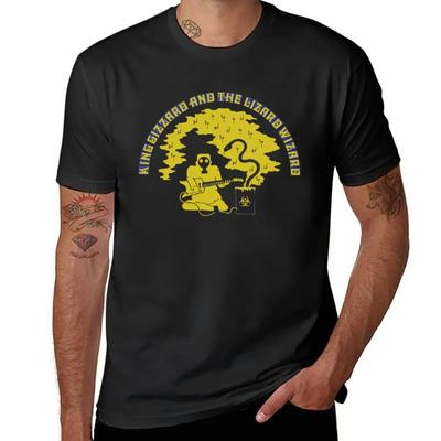King Gizzard And the Lizard Wizard Flying Microtonal Banana T-Shirt Anime Figures Tee Shirts for Men