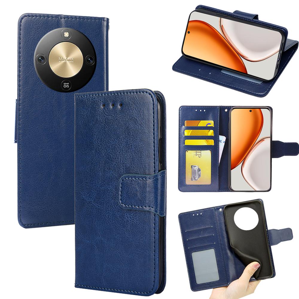 Etui portfel na Honor Magic8 Lite 5G/X9d 5G/X70 5G ze skóry PU + TPU Składany stojak Pokrowiec na telefon