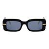 Fendi Logo Rectangular Sunglasses Women Sunglasses Black FE40133I