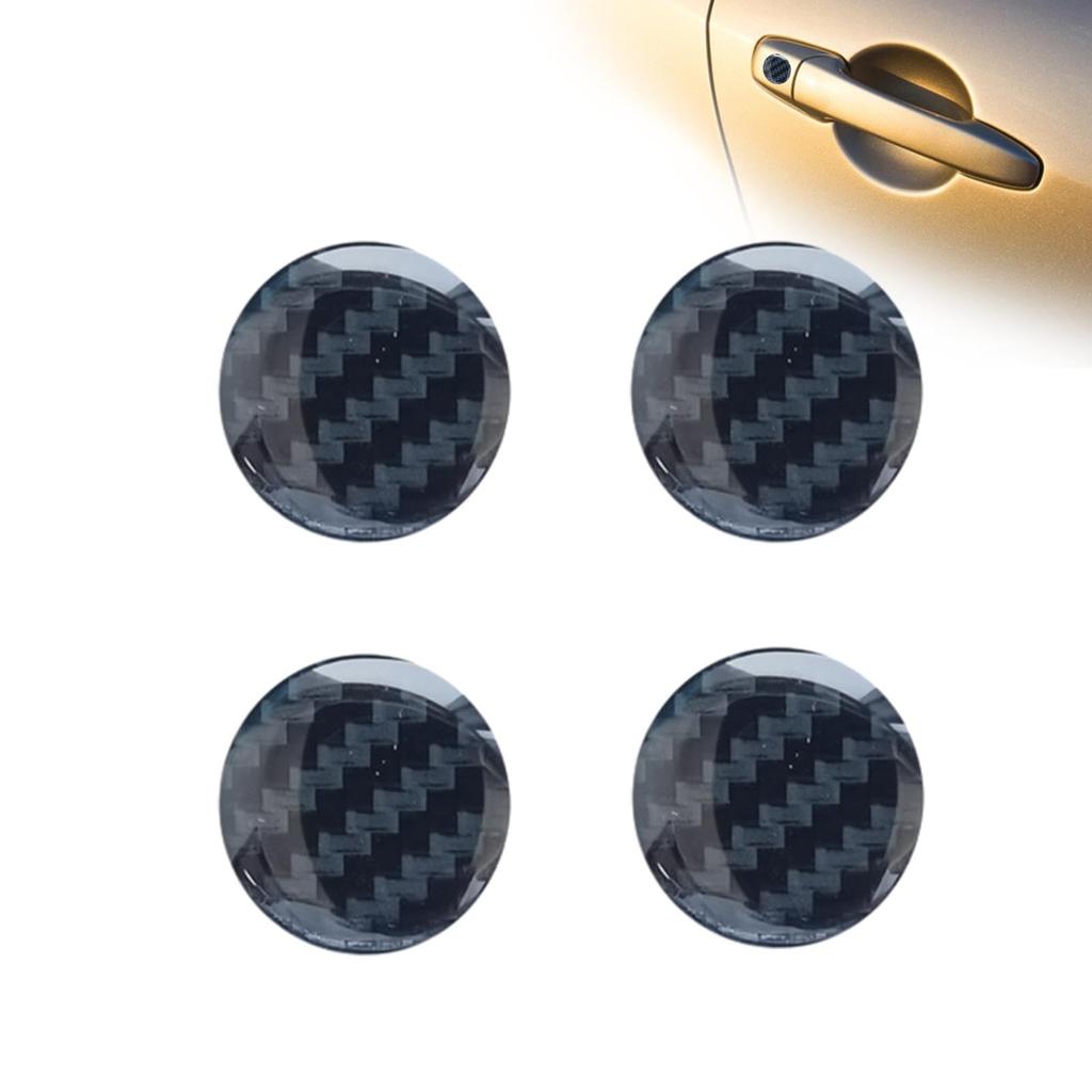 Car Lock Protector Sticker Keyhole Cover 4 Pcs Door Lock Keyhole Sticker Decal Car