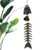 Metal Wind Chimes Fish Bone Windchime Hangable Metal Decorations Vintage Wind Chimes For Porch Yard Patio Balcony Garden Women