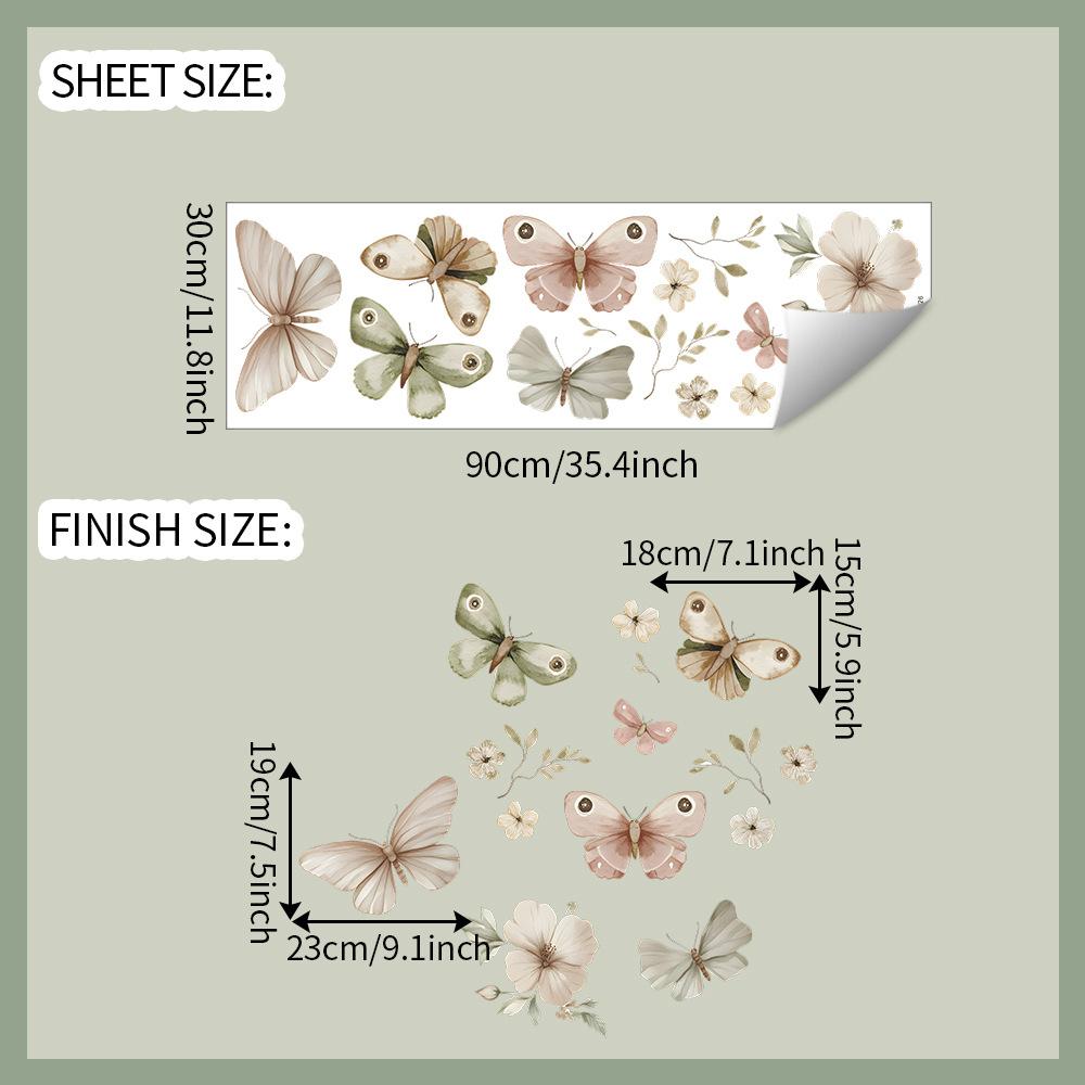 

Красочные бабочки Спальня Гостиная Кабинет Дом Фон Благоустройство и Украшение Наклейки на стены