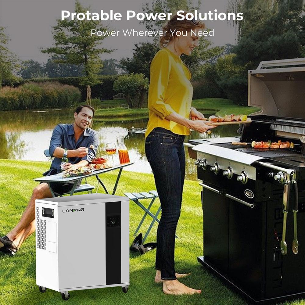 LANPWR UFox Plus 35E Solar Power Station, 3500W 5120Wh Solar Generator, LiFePO4 Battery, Off-Grid Inverter, Expandable & APP Control