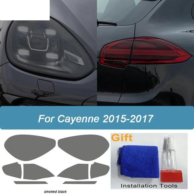 For Porsche Cayenne 958 2011-Present GTS Turbo Car Headlight Protective Film Taillight Tint Wrap Vinyl TPU Sticker Accessories