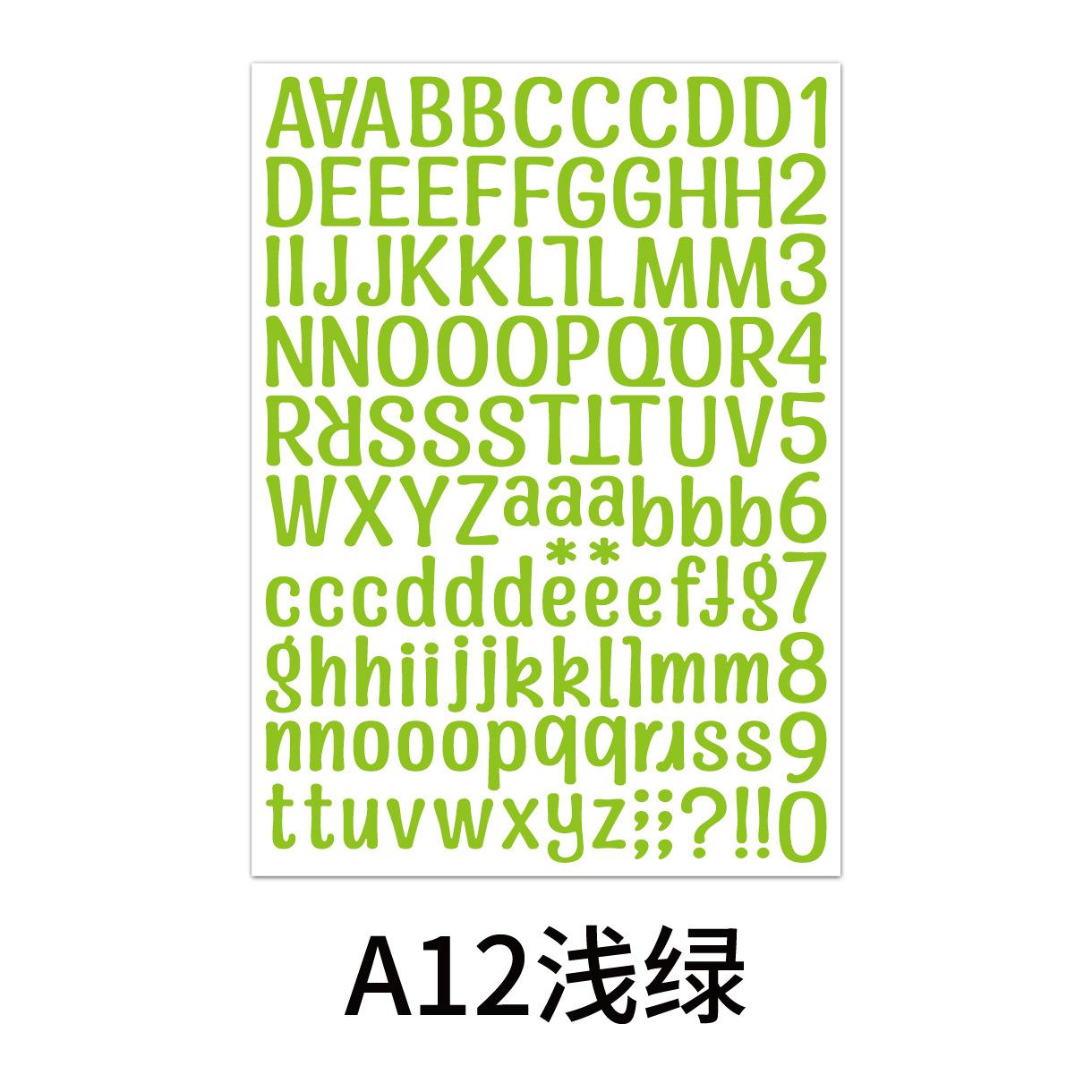 

Colorful English Letters Alphabet Number Scrapbooking Stickers DIY Diary Journal Planner Photo Album Cup Laptop Gift Decoration