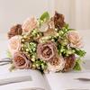 1 buchet de flori artificiale cu aspect realist 5 furculițe simulare flori de bujor decorare nunta decor acasă