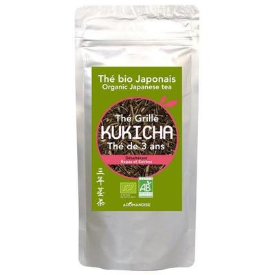 Saquinho de chá orgânico japonês Kukicha 80 g