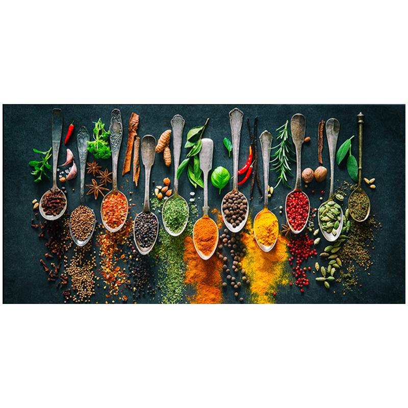 

Травы и специи для приготовления пищи, холст, художественные постеры и принты, кухонная тема, холст, картины на стене, художественные фотографии, Декор Куадрос 50x100cm