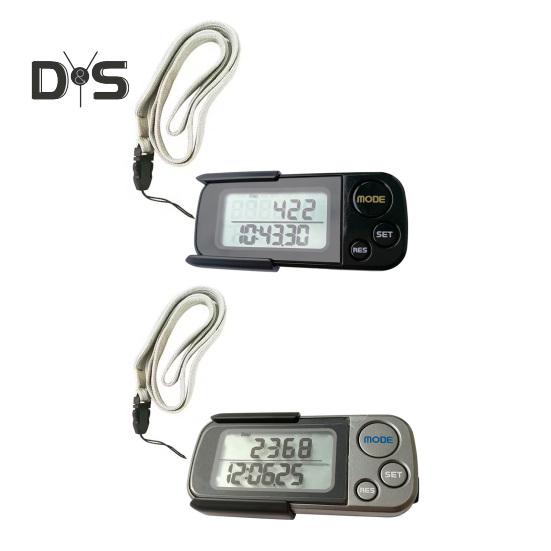 Walking 3D Pedometer with Clip And Lanyard 30 Days Memory Simple Step Counter with LCD Display Accurate Activities Fitness Tracker for Men Women