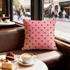 Polka Dots Cushion Cover Set of  Decorative Short Plush Pillow Covers for Sofa Soft  Cushion Case x cm