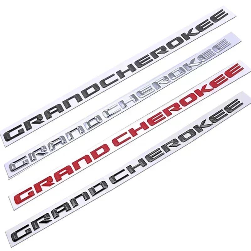 ABS 3D Letters Car Fender Side Emblem Badge Logo Stickers For Jeep Grand Cherokee WK2 WK WJ SRT 2013 2014 2015 2016 Accessories