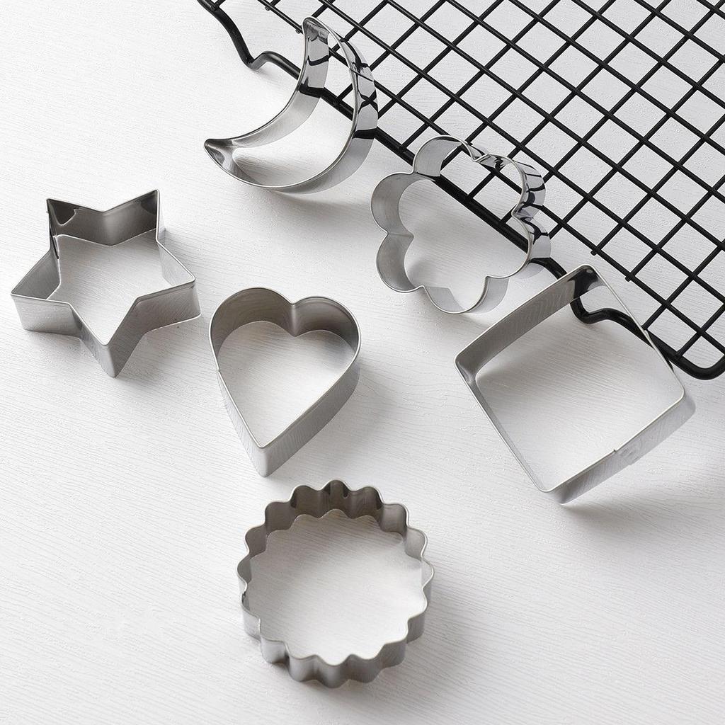 Stainless Steel Star & Moon Cookie and Cake Cutter Molds