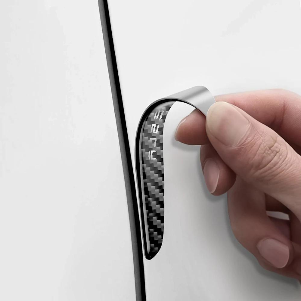 Car Sticker 2025 New Tesla 4PCS Carbon Fiber car Door Anti-collision Stickers Protective decal For Tesla Model 3 Model S X Model