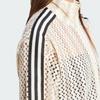 Adidas Originals Logo Stand Collar Zip Long Sleeve Jacket Women Jackets Magic-White KC0749