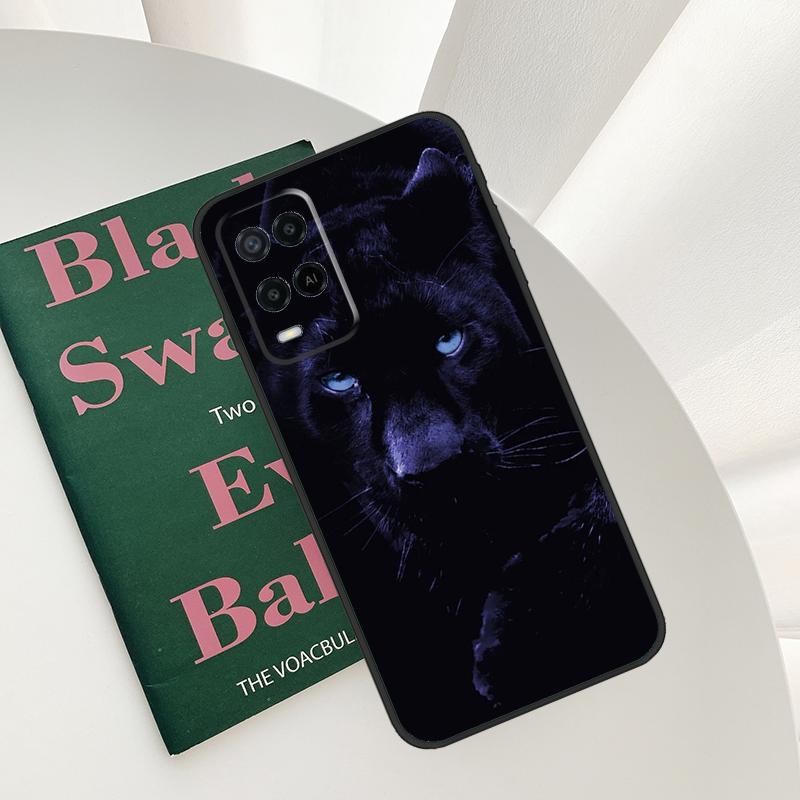 Animal Panther Case For Oppo A96 A76 A16 A15 A17 A52 A72 A54S A57S A58 A78 A98 A57 A77 A54 A74 A94 Cover
