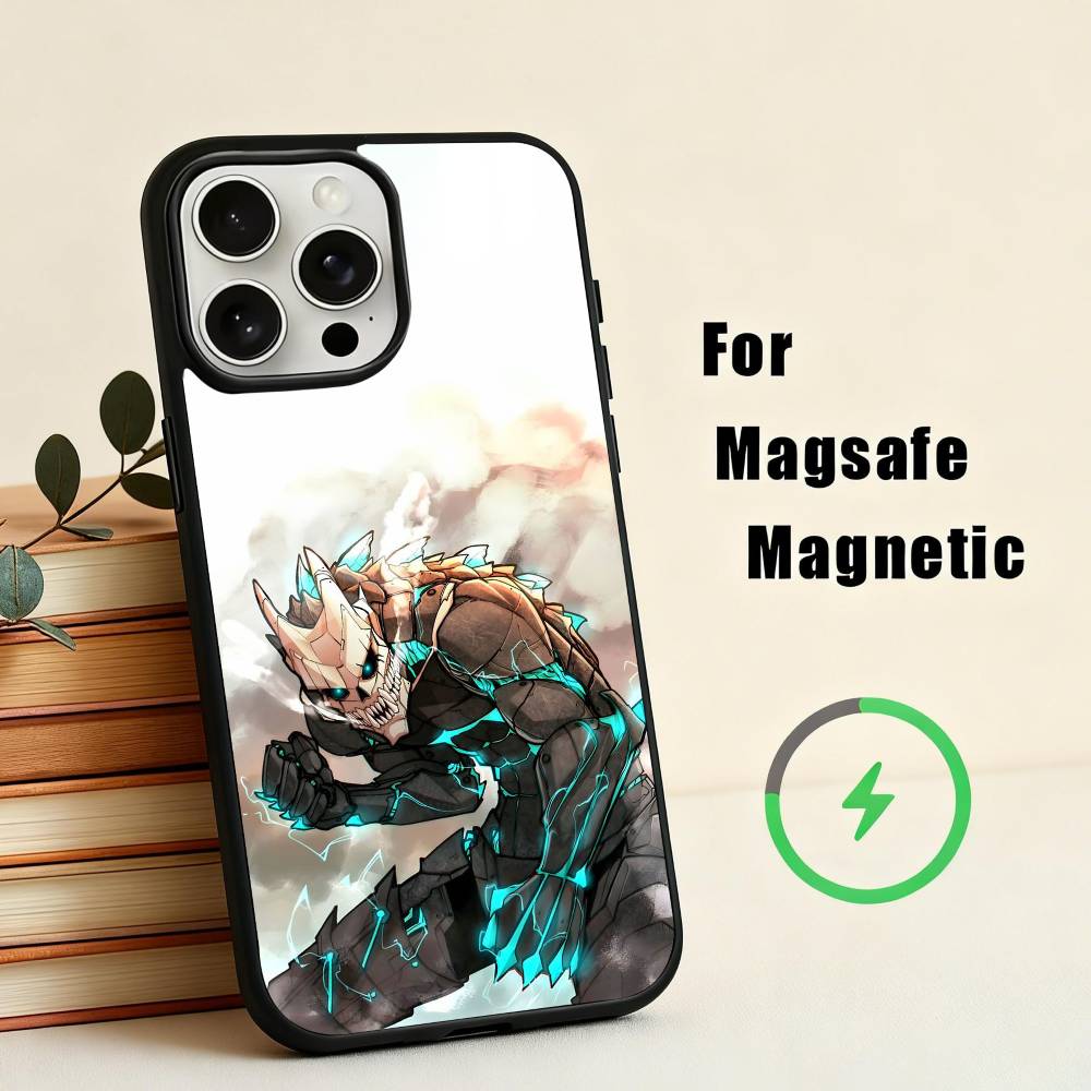 

K-Kaiju N-No-8 Phone Case For iPhone17,16,15,14,13,12,11 Plus,Pro Max Magnetic For Magsafe Wireless Charging iPhone15PRO