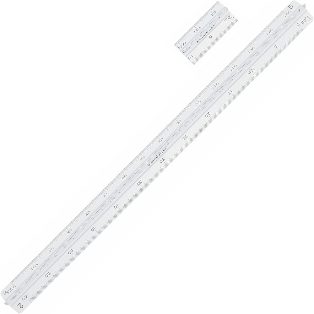 Staedler Ruler Triangle Scale Aluminum General 987 30-11