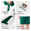 Balabala Boys' Summer College Style Short Sleeve Two-Piece Set