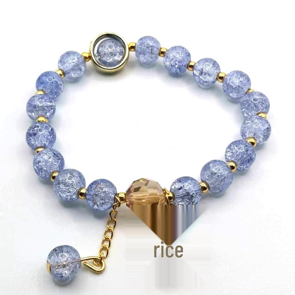 Elegant Crystal Butterfly Beaded Bracelet