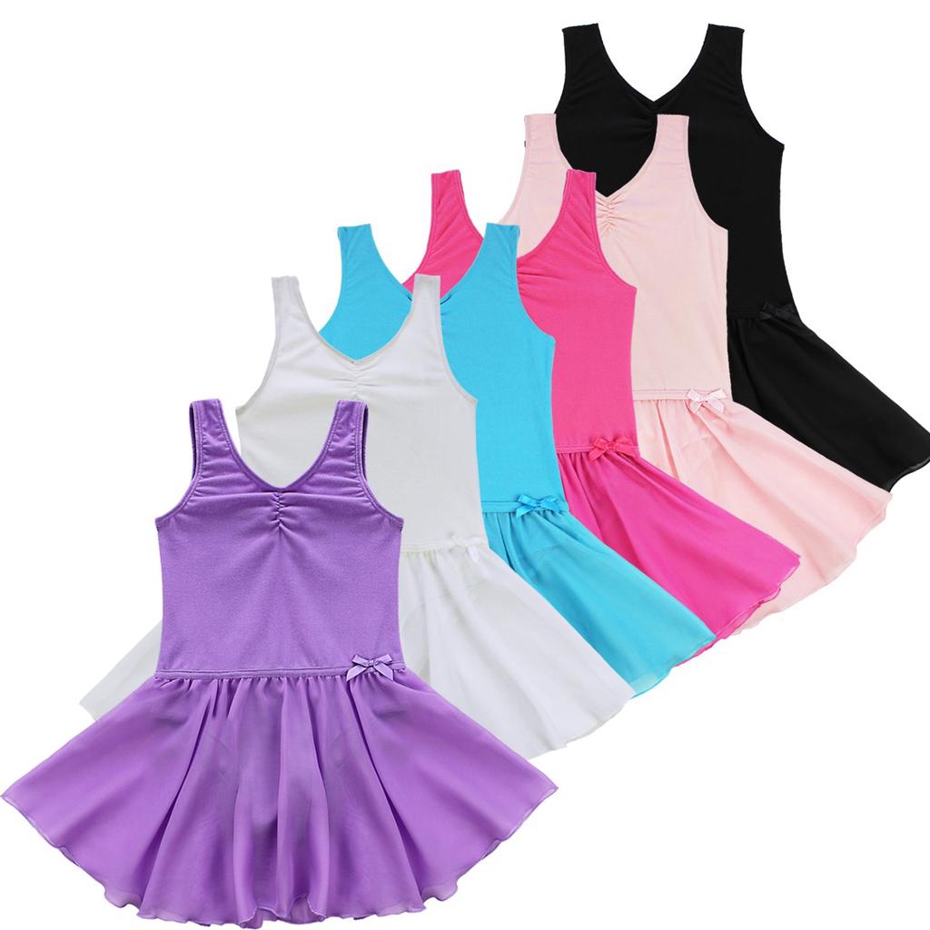 CHICTRY Kids Girls Basics Mesh Splice Ballet Dance Gymnastics Leotard with Strap Cross Back