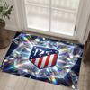 Design Atletico Madryt Kryształowy Aksamitny Dywan Przytulny Nie?Antypoślizgowy Dywan Wzorzysty Do Sypialni Salonu Przedpokoju