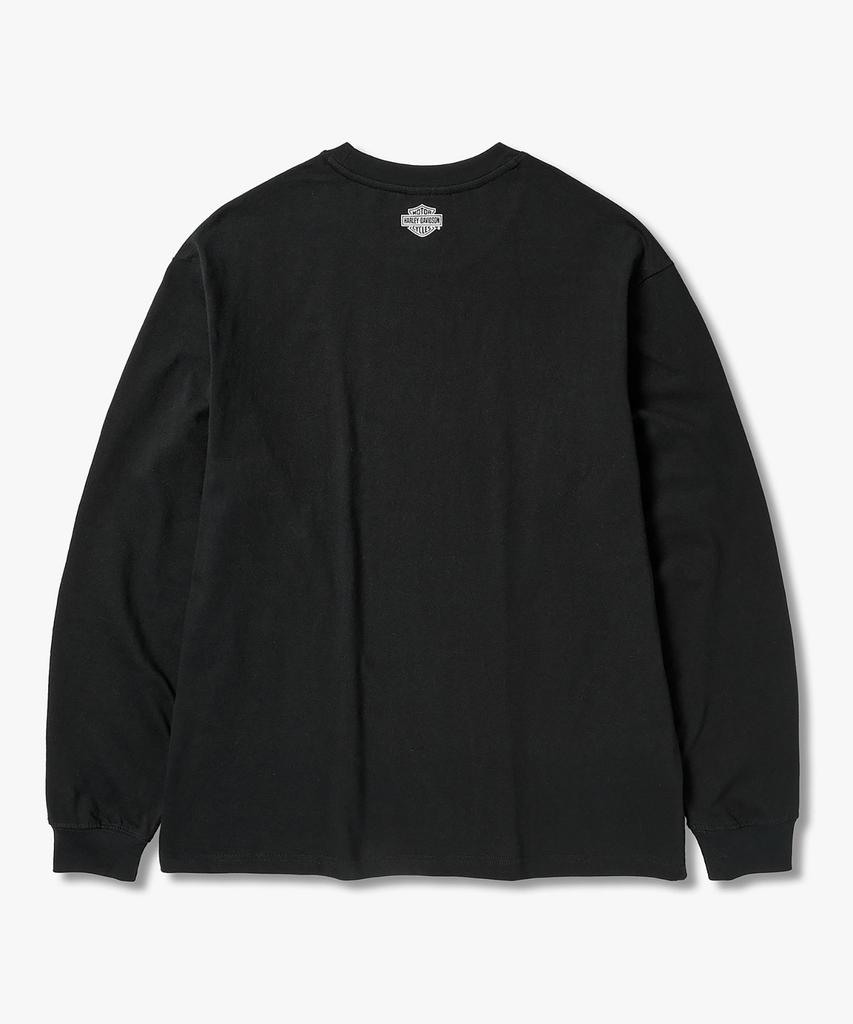 HARLEY-DAVIDSON COLLECTIONS® [1903] Flat Track Langarm-T-Shirt Schwarz_Hh16111001