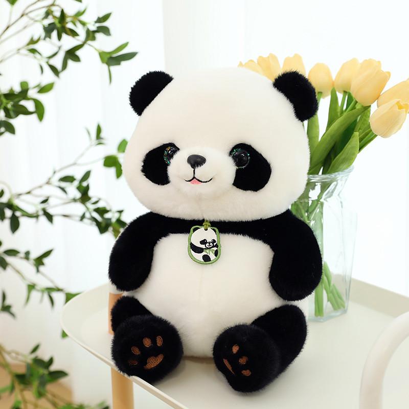 Beibei Cartoon Panda Simulation Soft Plush Toy Stuffed Animal Doll Sleeping Gift