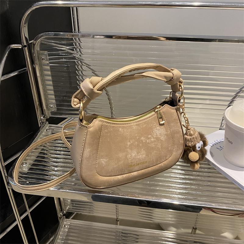 Temperament Simple and Fashionable Korean Version Handbag 2025 Spring New Versatile Ins Shoulder Messenger Bag Small Square Bag Women