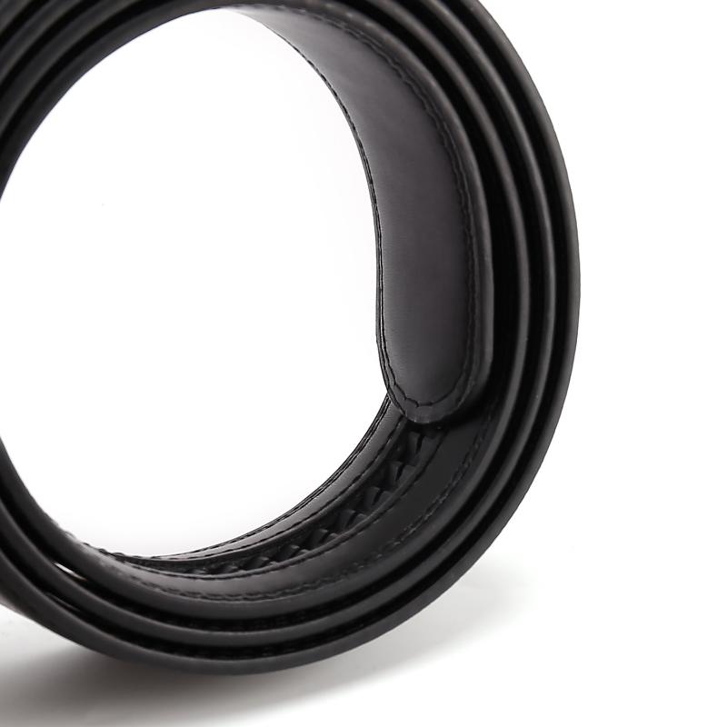 PULO Men's Automatic Buckle Leather Belt Durable Belt High Quality Comfortable Belt