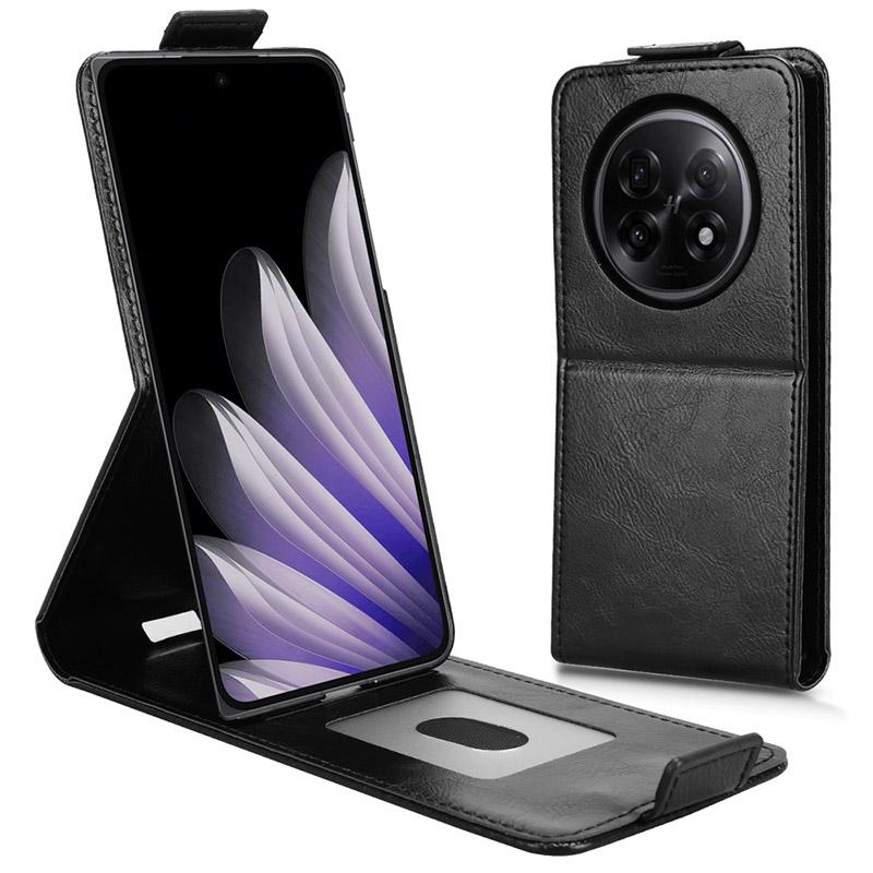 For Oppo Find N5 5G Stand Case Magnetic Clasp Vertical Flip Leather Phone Cover with Card Holder