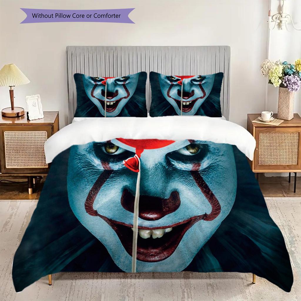 Horror Icons Collage Threepiece Set 1 Duvet Cover 2 Pillowcase Without Core Bedding Set Soft And Comfortable Christmas Birthday Gift