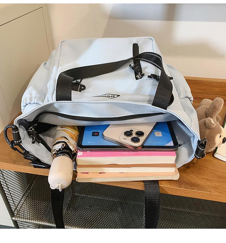 College Messenger Bag Studentische Umhängetasche für den Unterricht Große Kapazität Tragetasche