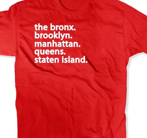 5 Boroughs Queens Staten Island The Bronx T shirt Tee Brooklyn New York Graffiti S