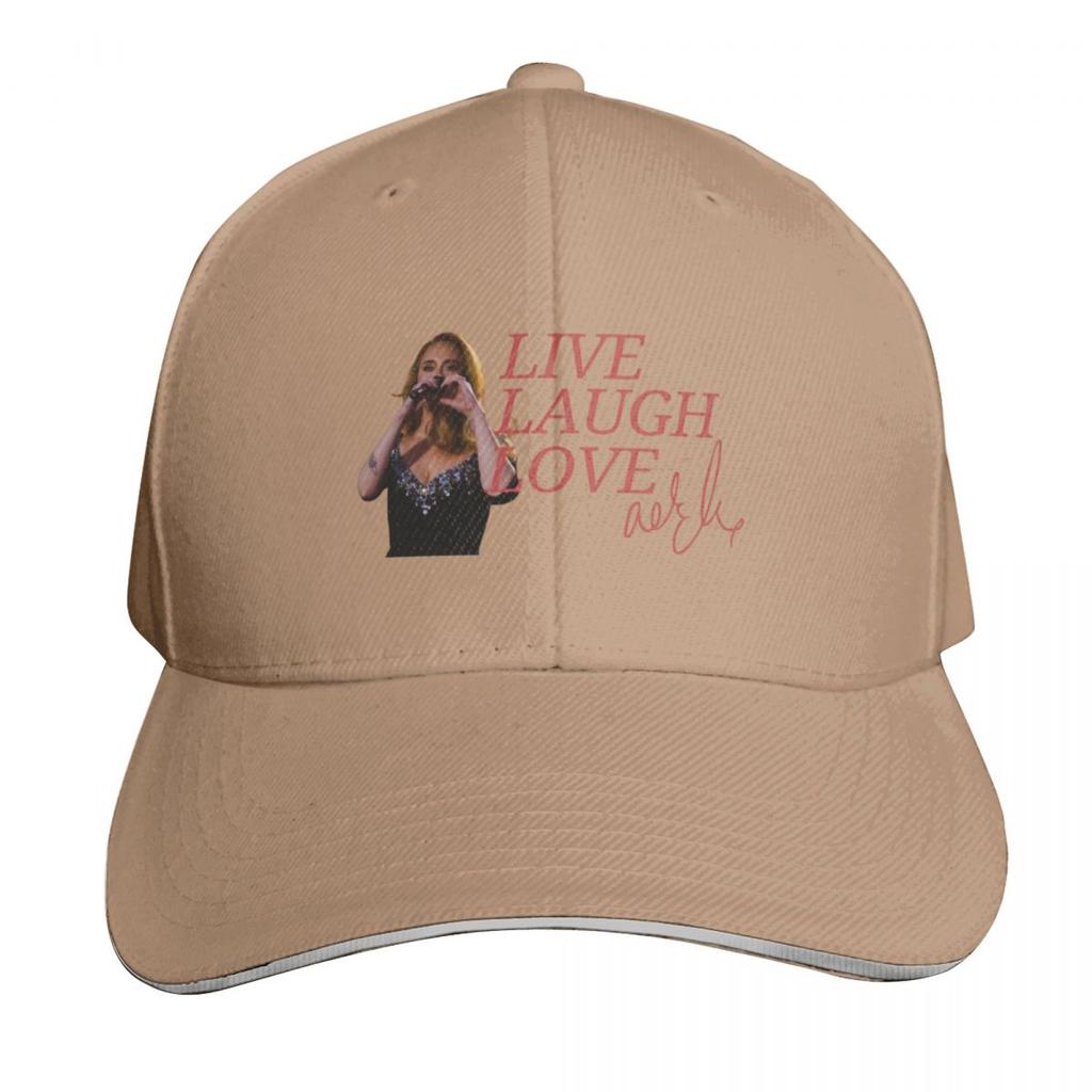 Live Laugh Love Adele Baseball Cap Hat Unisex golf hat genuine Wild Ball Hat black Womens Hats For The Sun Unisexs