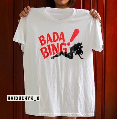 Bada Bing Logo Unisex Weißes T-Shirt Größe S-5XL Unisex T-Shirt
