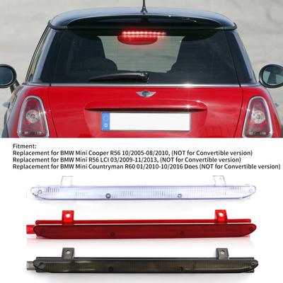 Araba Fren Lambası, Arka Üçüncü Fren Lambası BMW R56 için Yüksek Dağı Stop Lambası Değiştirme