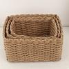 Handwoven Storage Basket — Home & Desktop Organizer for Sewing Supplies, Miscellaneous Items, and Cosmetics