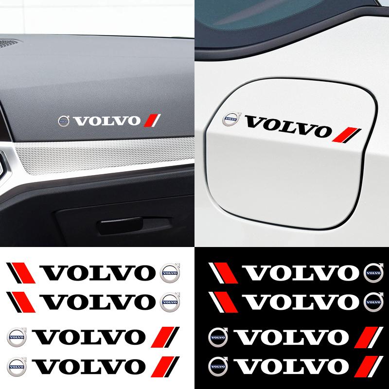 4pz Stile Auto Adesivi Decorativi Maniglia Porta Decalcomanie Per Volvo Rdesign AWD C30 C70 S40 S60 S70 S80 S90 V40 V50 V60 V70