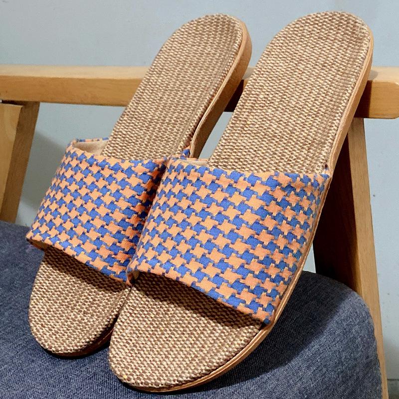 

Летние новые модные женские домашние тапочки с мягкой подошвой и противоскользящим покрытием 40 оранжевый/синий