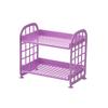 Two-Tier Folding Jewelry and Cosmetics Organizer for Bathroom or Desk