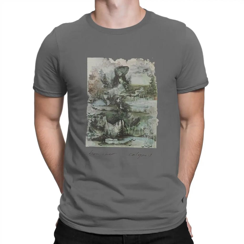 Music T-Shirt Men B-Bon Ivers Humor Cotton Tee Shirt Crew Neck Short Sleeve T Shirts Gift Idea Clothes